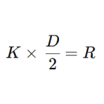 فرمول شعاع خم (Radius of Bend)